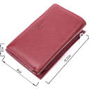 Шкіряний жіночий гаманець у три додавання ST Leather 22489 Бордовий thumbnail 6