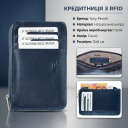 Кредитниця з RFID Tony Perotti з натуральної шкіри Nevada 3825 (90558) Синя thumbnail 3