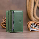 Візитниця-книжка ST Leather 19215 Зелена thumbnail 13