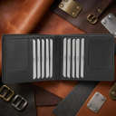 Чоловіче портмоне Tony Perotti з натуральної шкіри Cortina 5068 nero (90120) Чорне thumbnail 4
