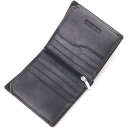 Компактний гаманець для грошей із натуральної гладкої шкіри ST Leather 19418 Чорний thumbnail 5