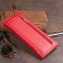 Горизонтальний тонкий гаманець зі шкіри жіночий ST Leather 19330 Червоний thumbnail 9