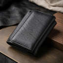 Шкіряний лаконічний гаманець для жінок ST Leather 22506 Чорний thumbnail 4