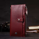 Стильний та яскравий жіночий гаманець-клатч ST Leather 19433 Бордовий thumbnail 13