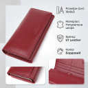 Елегантний гаманець у два складення з натуральної шкіри ST Leather 23065 Бордовий thumbnail 3