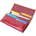 Кошелек для женщин из натуральной лакированной кожи ST Leather 22680 Красный thumbnail 6