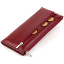 Горизонтальний тонкий гаманець зі шкіри жіночий ST Leather 19326 Бордовий thumbnail 10
