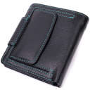 Шкіряний стильний гаманець з монетницею зовні ST Leather 19454 Чорний thumbnail 6