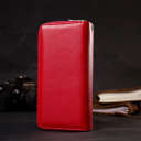 Яркий женский кошелек-клатч с двумя отделениями на молниях ST Leather 19430 Красный thumbnail 15