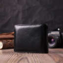 Удобное мужское портмоне из натуральной кожи ST Leather 22482 Черный thumbnail 9