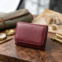 Кожаный интересный кошелек для женщин ST Leather 22507 Бордовый thumbnail 3