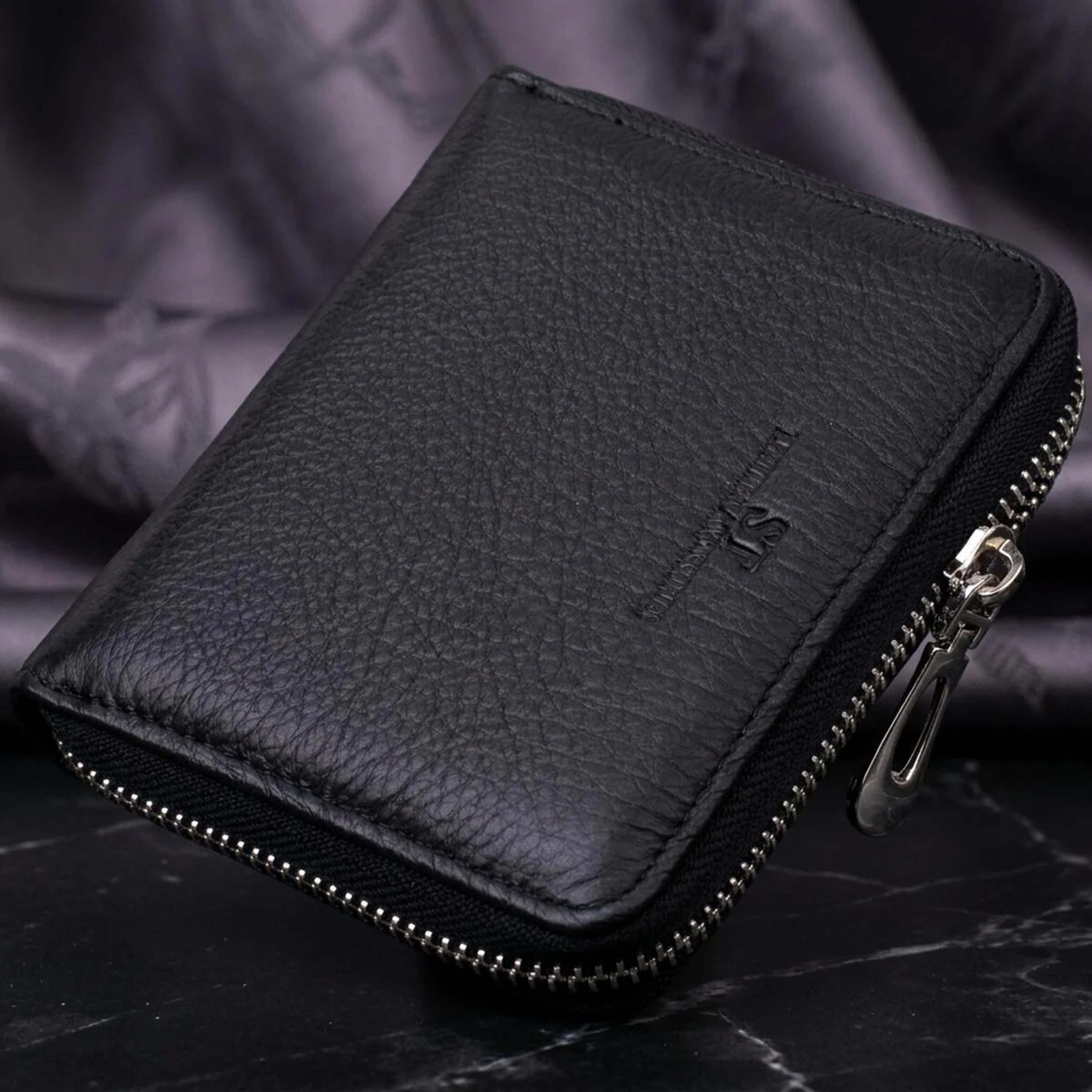 Відмінний жіночий гаманець з натуральної шкіри ST Leather 22449 Чорний