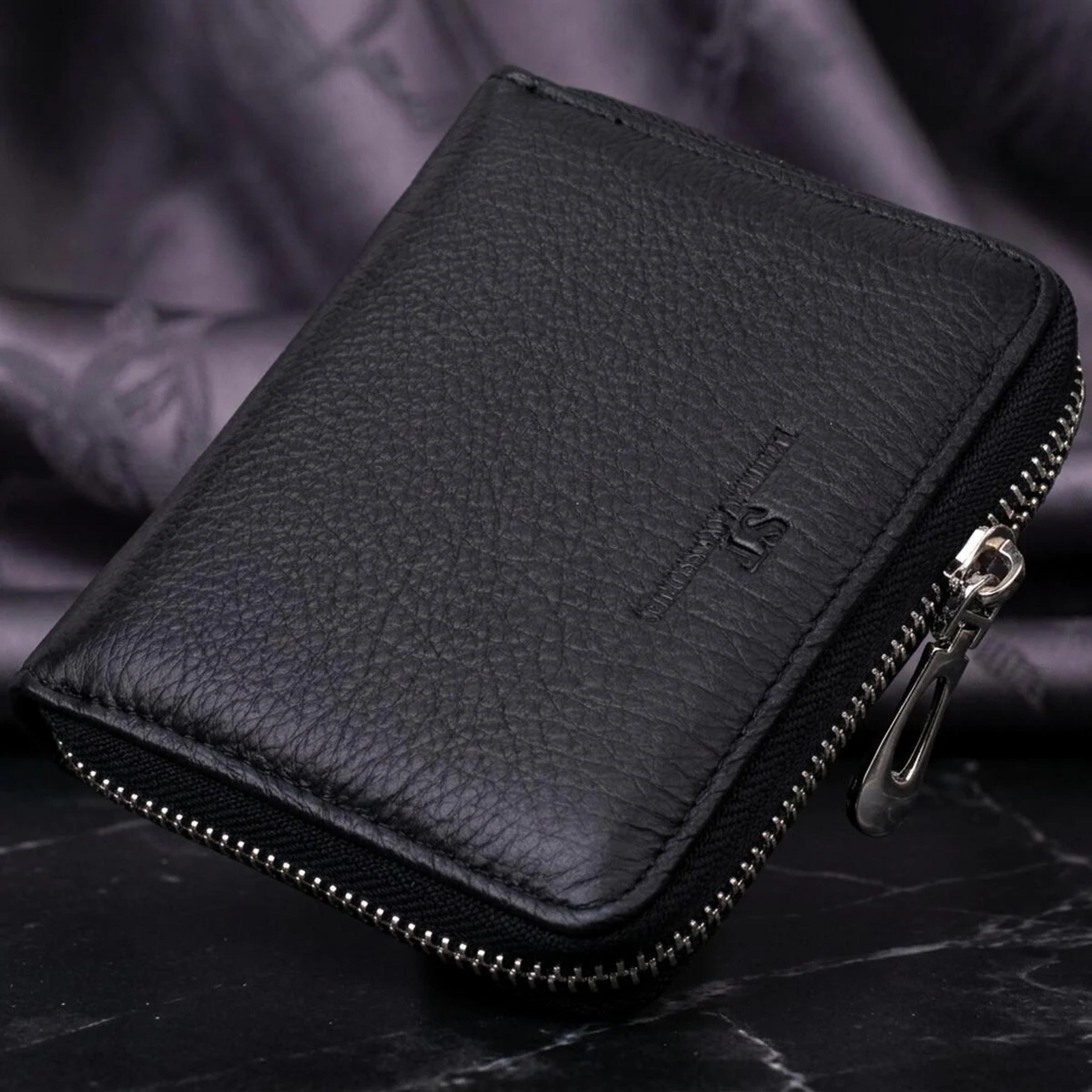 Відмінний жіночий гаманець з натуральної шкіри ST Leather 22449 Чорний