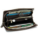 Чоловічий клатч-барсетка з ремінцем на руку Vintage 14940 Коричневий thumbnail 10