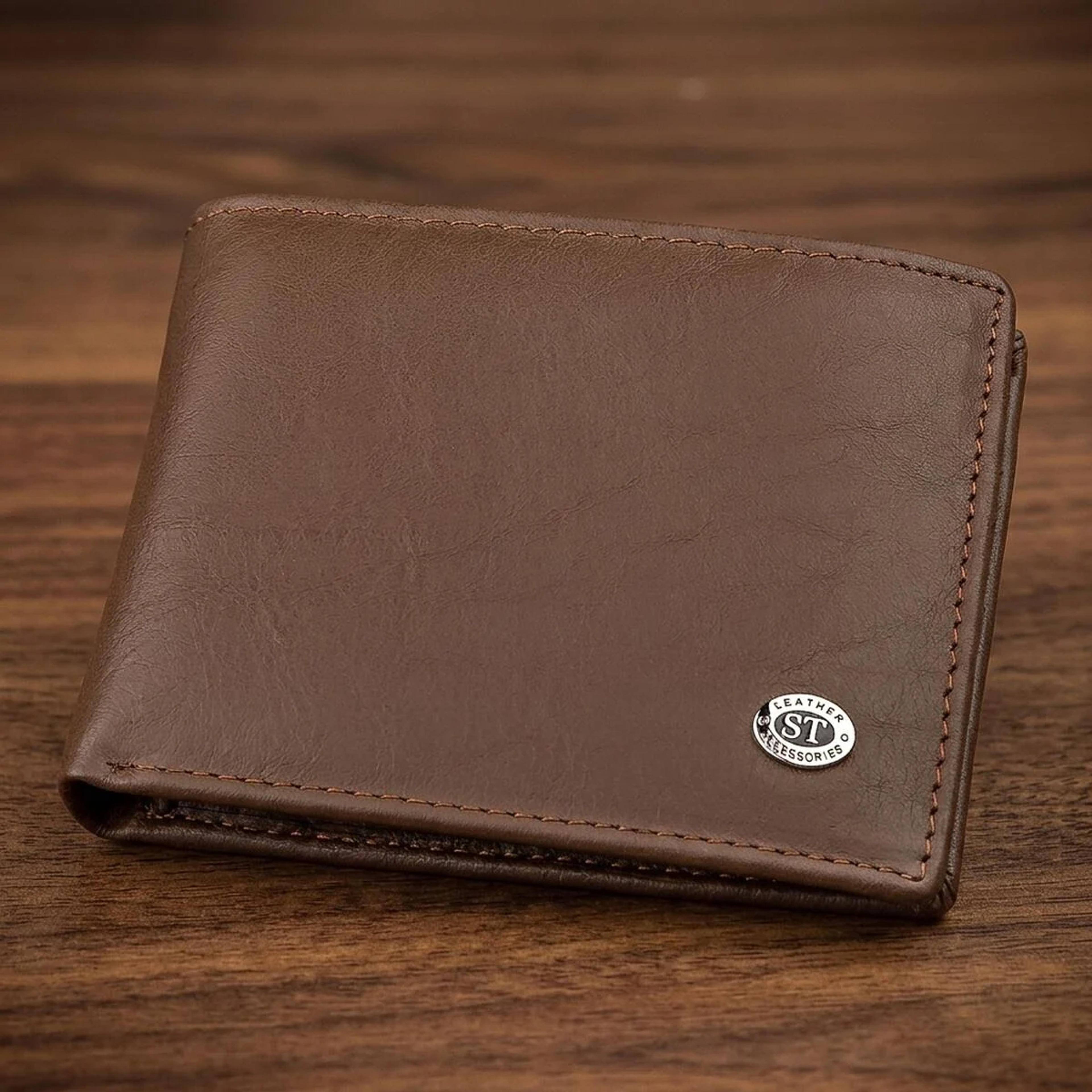 Мужской кошелек ST Leather 18353 (ST-1) НОВИНКА Коричневый