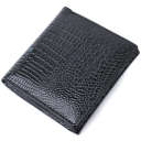 Компактний жіночий гаманець з натуральної лакованої шкіри ST Leather 22688 Чорний thumbnail 6
