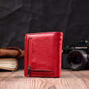 Яскравий жіночий гаманець із натуральної шкіри ST Leather 19465 Червоний thumbnail 13