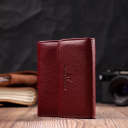 Жіночий шкіряний гаманець для карток купюр та монет ST Leather 19492 Бордовий thumbnail 14