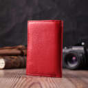 Кожаный удобный женский кошелек в три сложения ST Leather 22490 Красный thumbnail 9