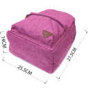 Барвистий жіночий рюкзак з текстилю Vintage 22243 Фіолетовий thumbnail 6