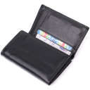 Кожаный женский кошелек в три сложения ST Leather 22488 Черный thumbnail 5