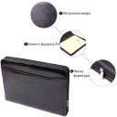 Оригинальная папка с блокнотом из гладкой натуральной кожи Tony Perotti 20850_1 (1278L nero) Черный thumbnail 4