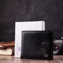 Чоловічий трендовий гаманець із натуральної шкіри ST Leather 22553 Чорний thumbnail 14