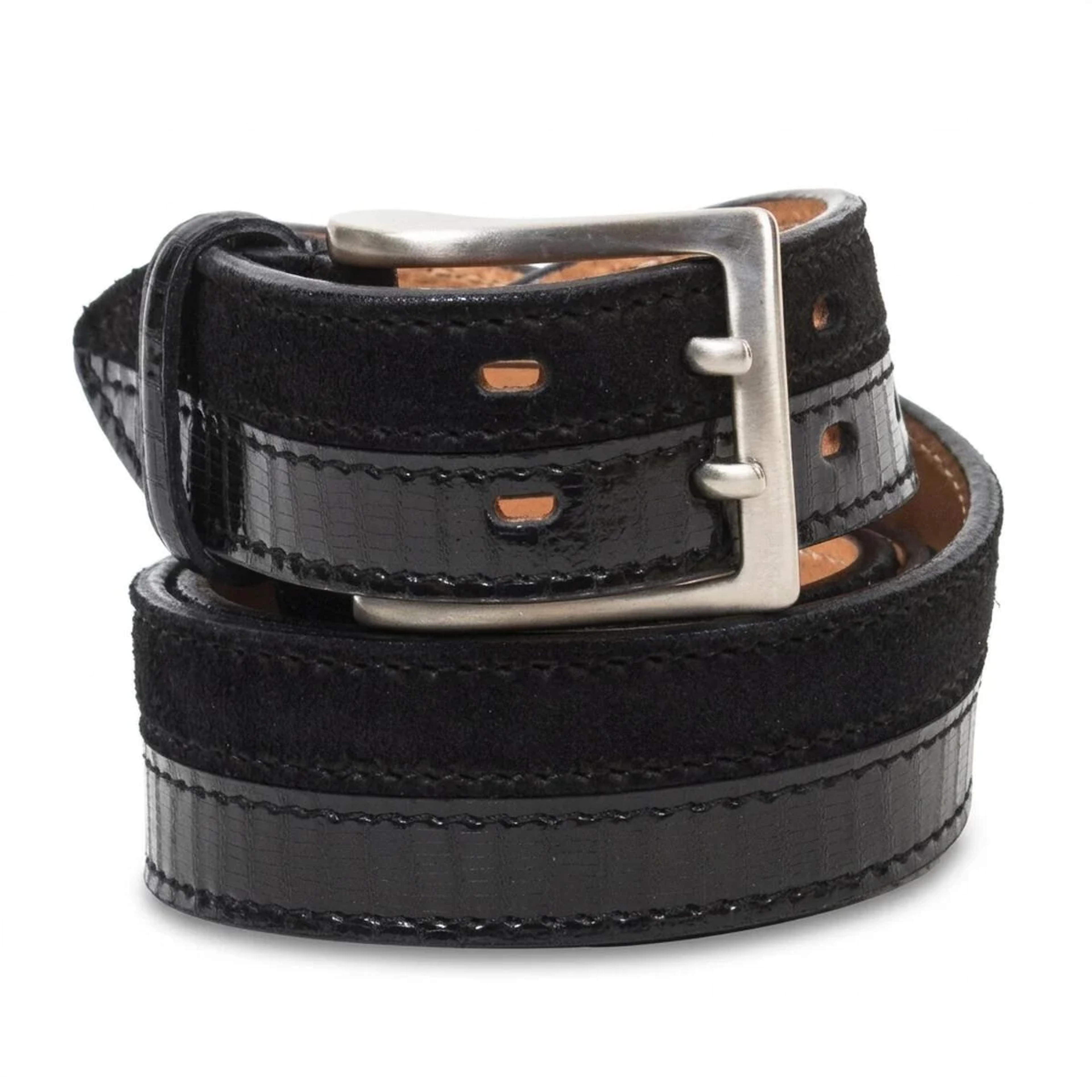 Мужской джинсовый ремень Tony Perotti 5012 nero (90338) Черный
