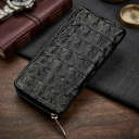 Гаманець-клатч CROCODILE LEATHER 18012 з натуральної шкіри крокодила Чорний thumbnail 4