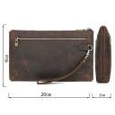 Красива барсетка чоловіча в шкірі Crazy horse Vintage 14954 Коричнева thumbnail 6