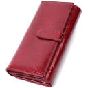 Шкіряний лакований гаманець з блоком для кредитних карток ST Leather 22682 Червоний thumbnail 6
