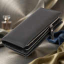 Вертикальный кошелек кожаный женский ST Leather 19274 Черный thumbnail 4