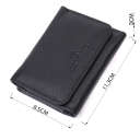 Шкіряний лаконічний гаманець для жінок ST Leather 22506 Чорний thumbnail 7
