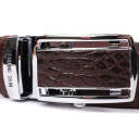 Ремінь-автомат CROCODILE LEATHER 18235 з натуральної шкіри крокодила (каймана) Коричневий thumbnail 7