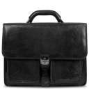 Чоловічий діловий портфель Tony Perotti натуральна шкіра Italico 8013/42 (90379) Чорний thumbnail 1