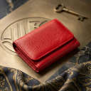 Яскравий компактний жіночий гаманець ST Leather 18892 Червоний thumbnail 4