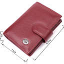 Практична візитниця з натуральної шкіри ST Leather 22468 Бордовий thumbnail 3
