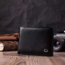 Гаманець-затиск з натуральної шкіри ST Leather 22476 Чорний thumbnail 8