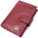Практична візитниця з натуральної шкіри ST Leather 22468 Бордовий thumbnail 1