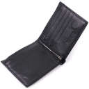 Кожаное мужское портмоне из зажимом ST Leather 22481 Черный thumbnail 5