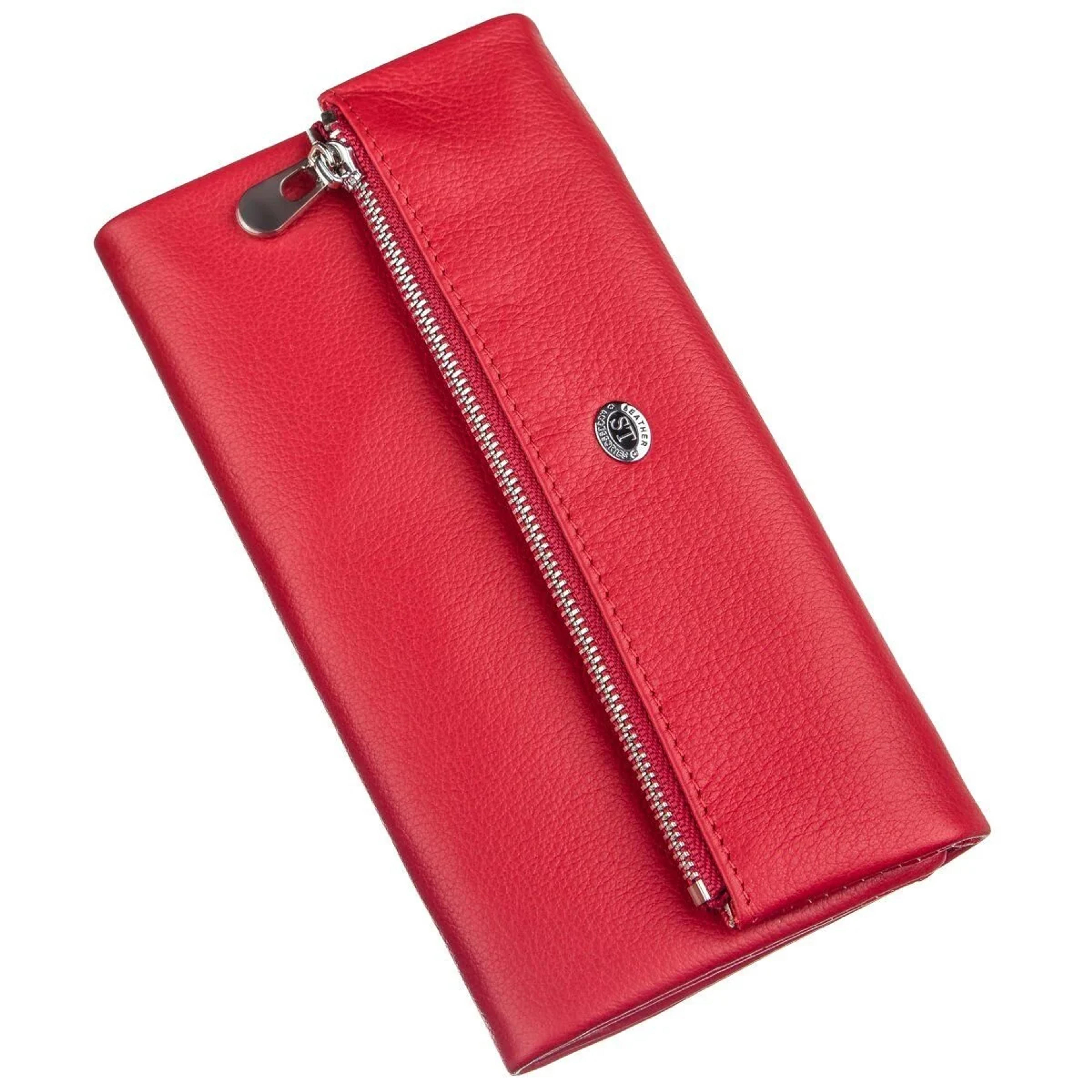 Жіночий шкіряний гаманець ST Leather 20091 Червоний