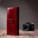Шкіряний лакований гаманець з блоком для кредитних карток ST Leather 22682 Червоний thumbnail 15