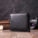 Горизонтальне чоловіче портмоне з натуральної шкіри ST Leather 22487 Чорний thumbnail 14