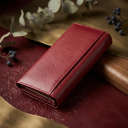 Вместительный женский кошелек из натуральной кожи ST Leather 23089 Бордовый thumbnail 3