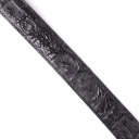 Ремінь-автомат CROCODILE LEATHER 18236 з натуральної шкіри крокодила (каймана) Чорний thumbnail 12