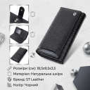 Лакований шкіряний гаманець з блоком для кредитних карток ST Leather 22683 Чорний thumbnail 3