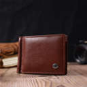 Зручний затискач для грошей із натуральної гладкої шкіри ST Leather 19427 Коричневий thumbnail 13