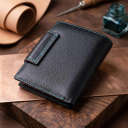Портмоне для жінок у класичному кольорі з цікавою монетницею ST Leather 19449 Чорний thumbnail 3