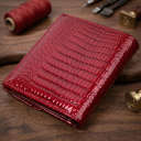 Фактурний жіночий гаманець із натуральної шкіри ST Leather 22705 Червоний thumbnail 4