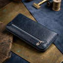 Вертикальный женский кошелек-клатч ST Leather 18864 Синий thumbnail 4